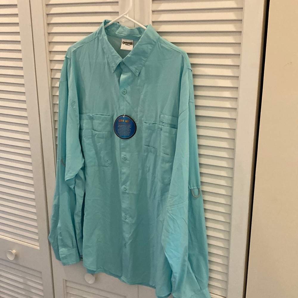 Outdoor by Hilton Performance Long Sleeve Fishing Shirt NWT